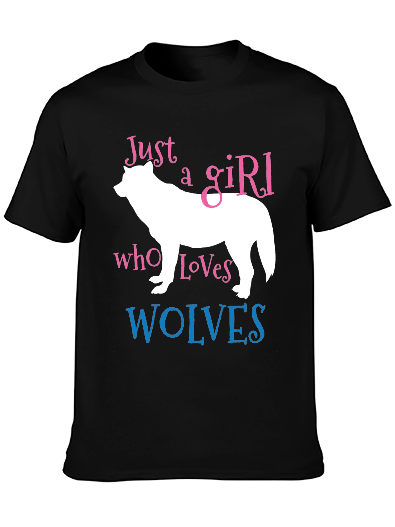 Just a Girl Who Loves Wolves T-Shirt