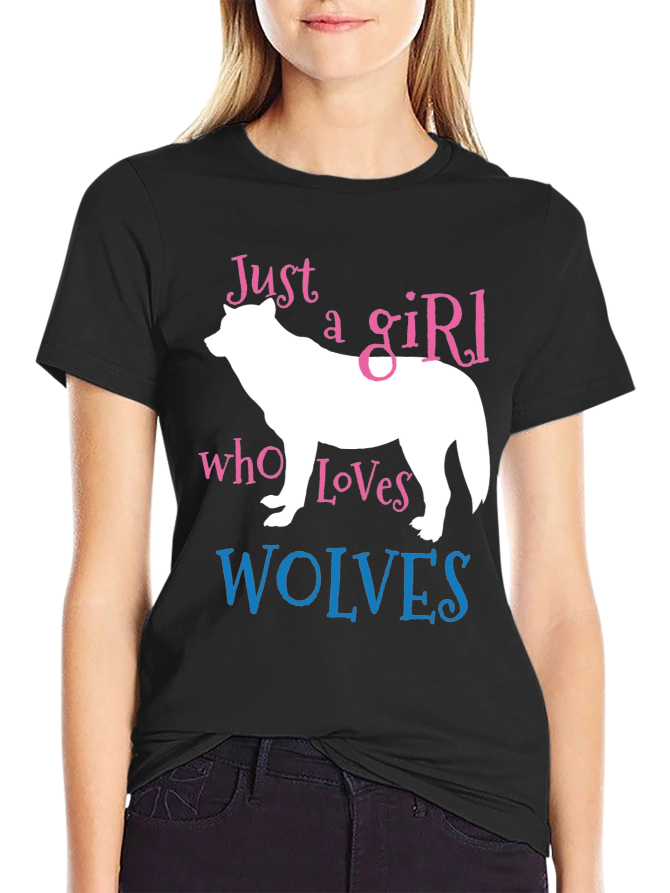 Just a Girl Who Loves Wolves T-Shirt