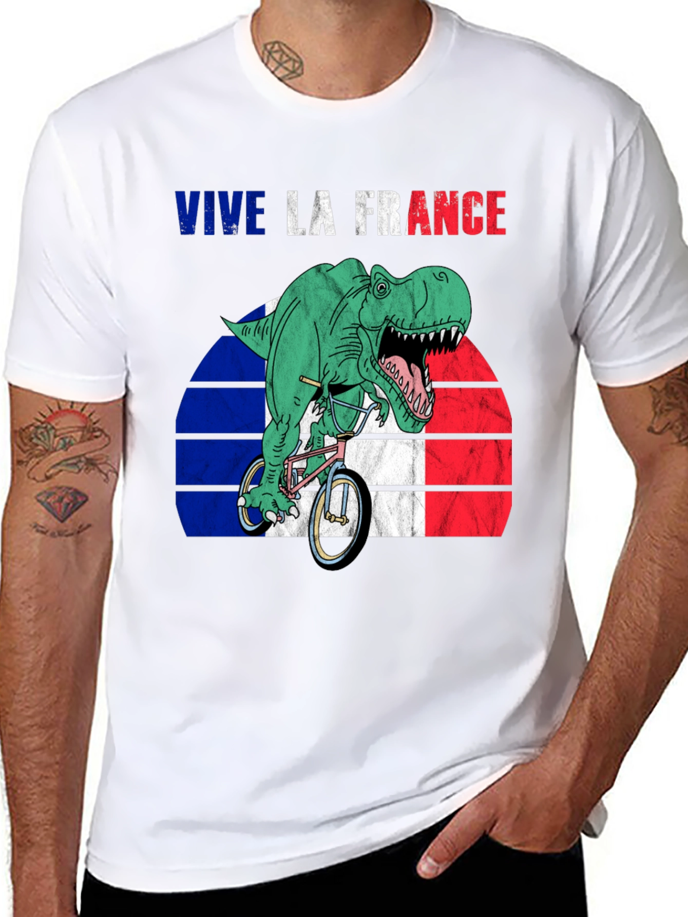 Vive La France T-Rex T-Shirt