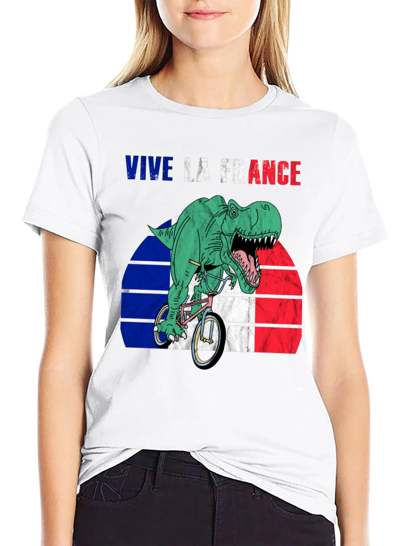 Vive La France T-Rex T-Shirt