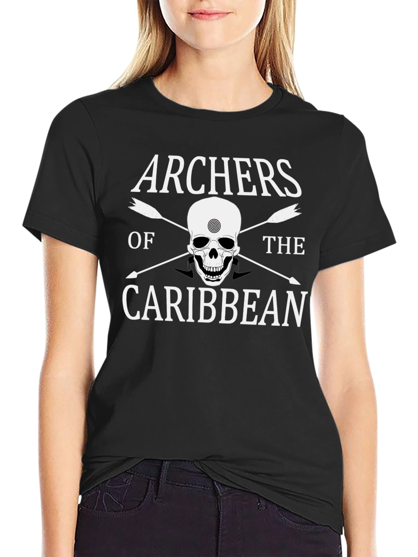 Archers of the Caribbean Black T-Shirt