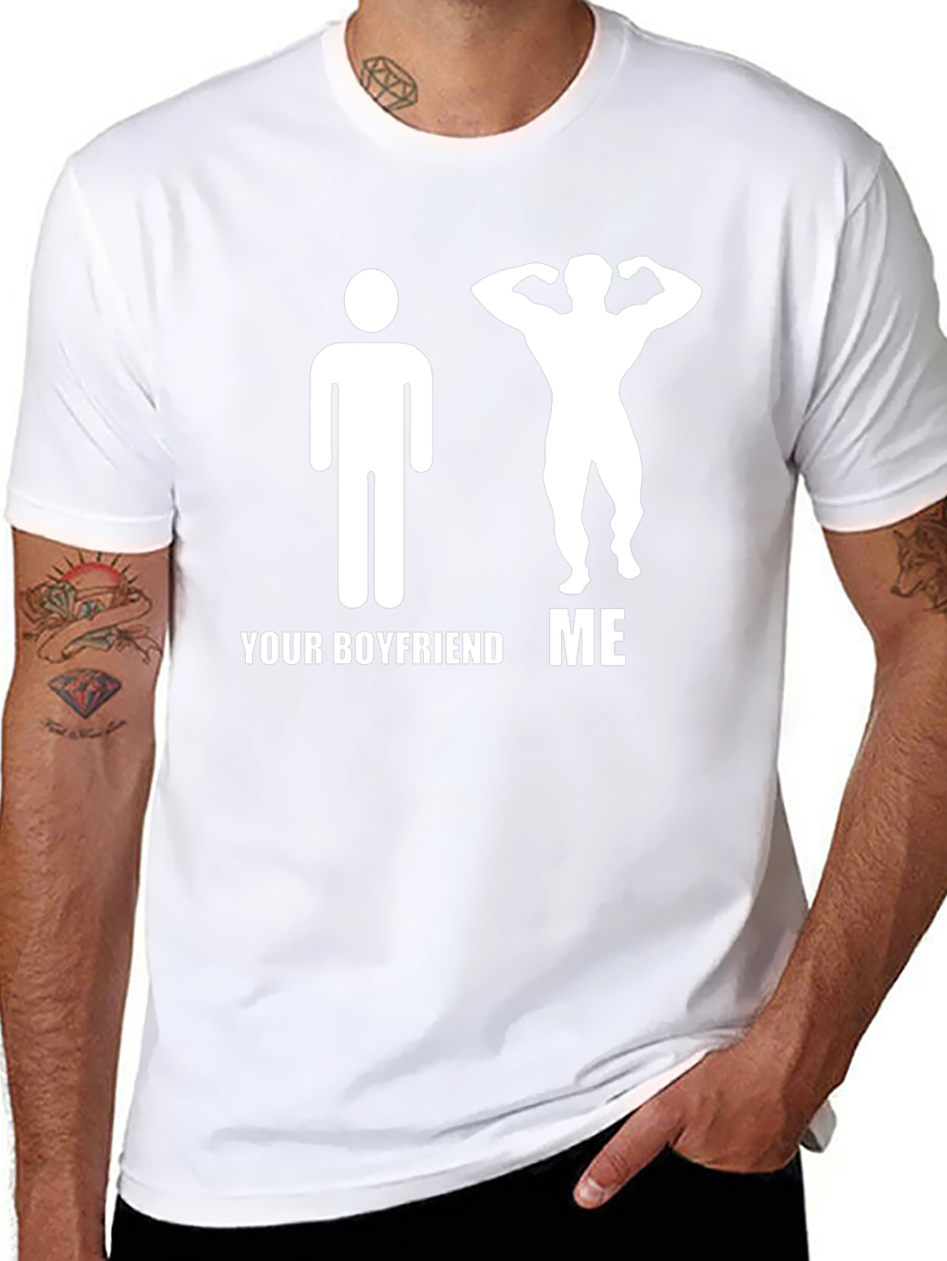 Funny Your Boyfriend ME Graphic T-Shirt