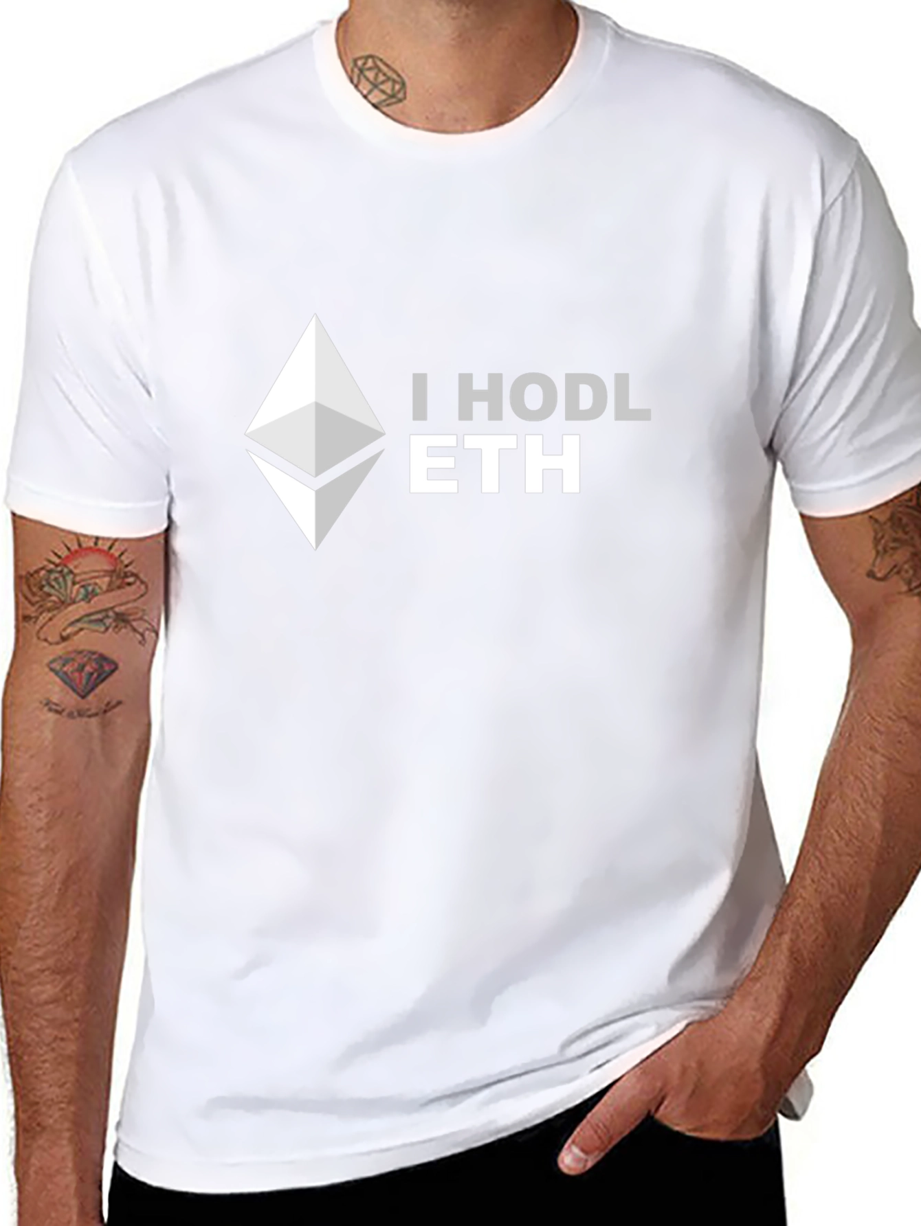 I HODL ETH Black T-Shirt
