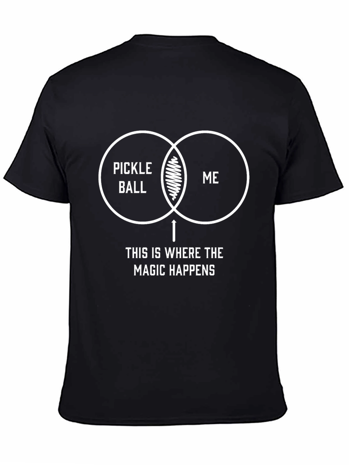 Pickleball Magic Graphic Tee - Black