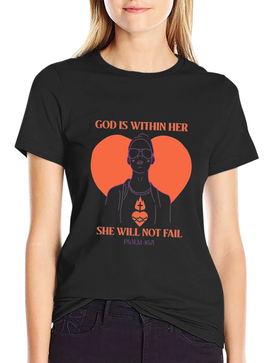 God is Within Her Tee - Psalm 46:5 T-Shirt