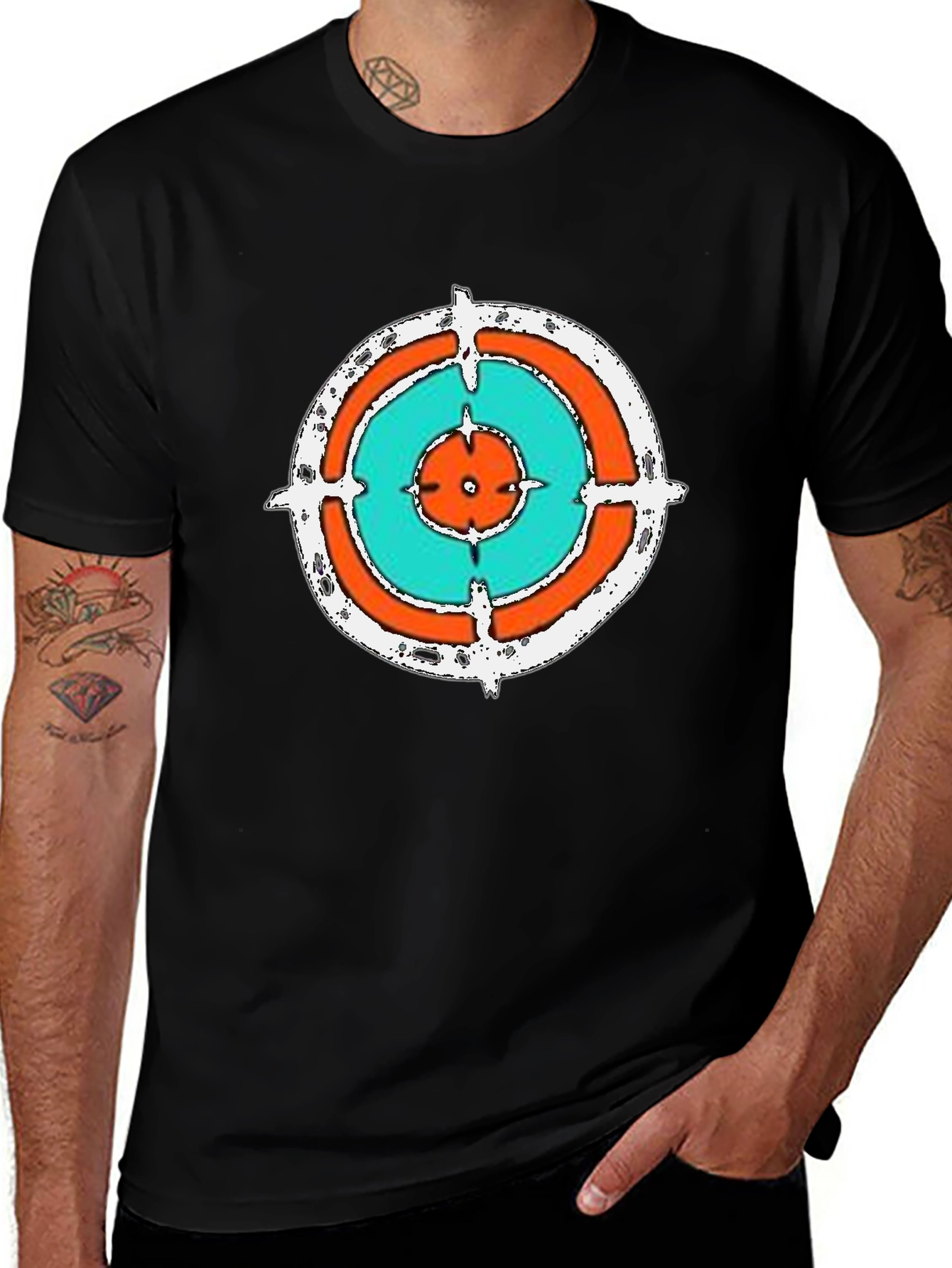 Target Graphic Print Black T-Shirt