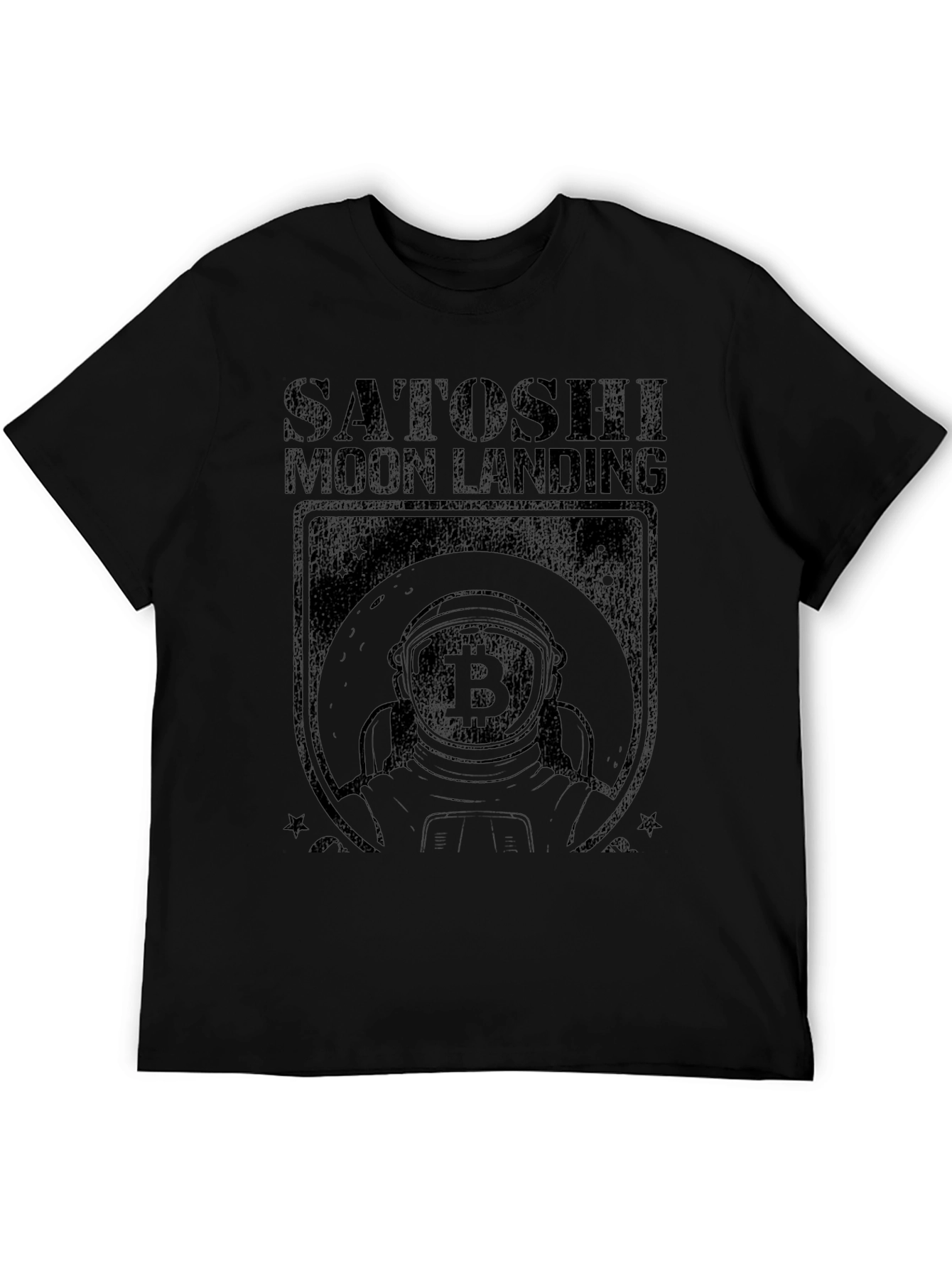 Satoshi Moon Landing Bitcoin Graphic Tee