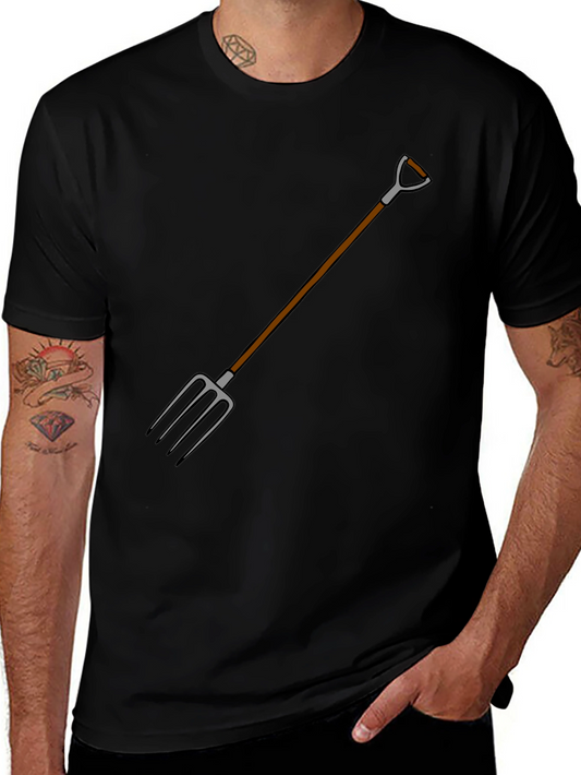 Novelty Pitchfork Graphic T-Shirt