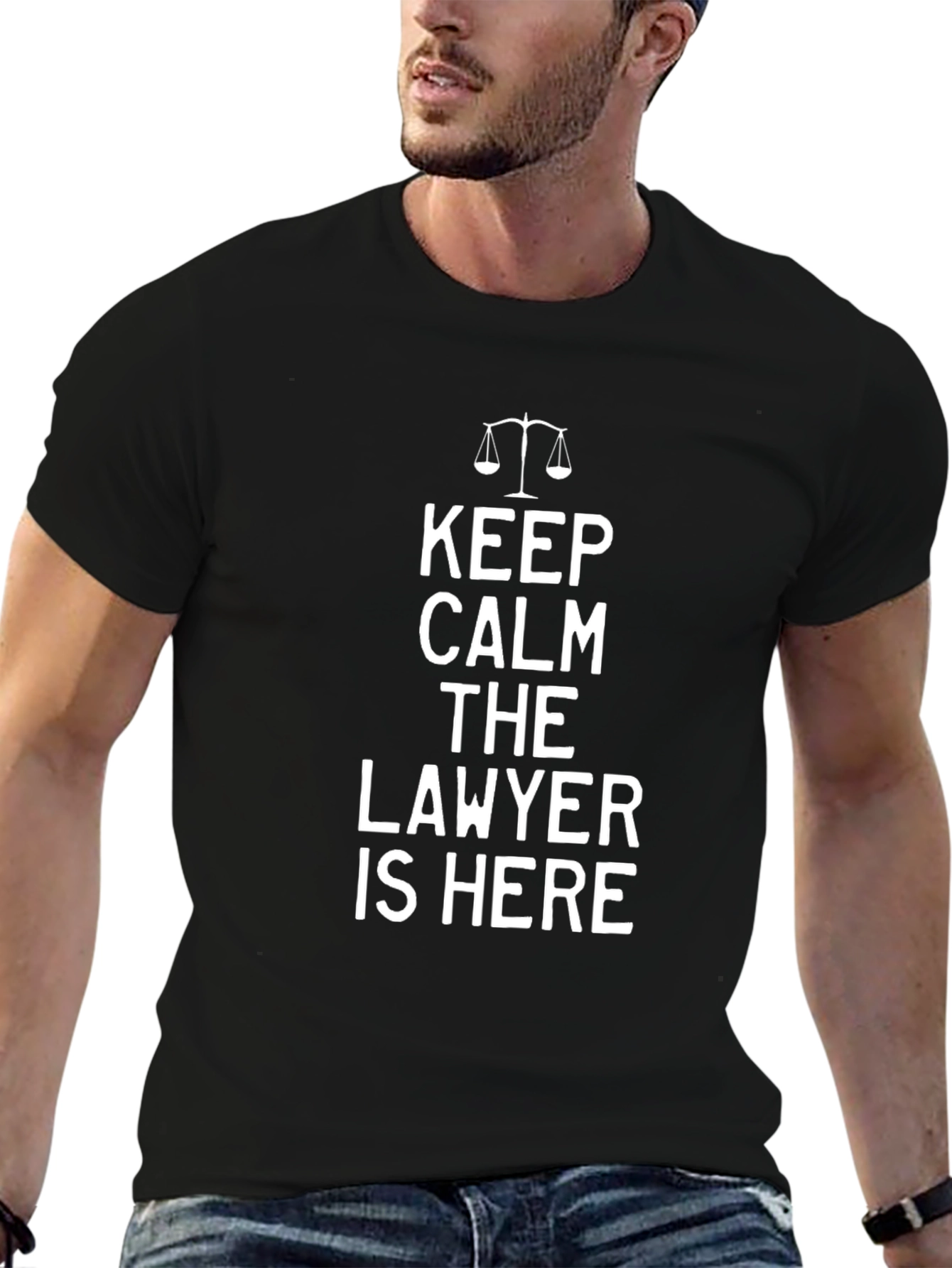 Keep Calm Lawyer T-Shirt - Novelty Attorney Gift