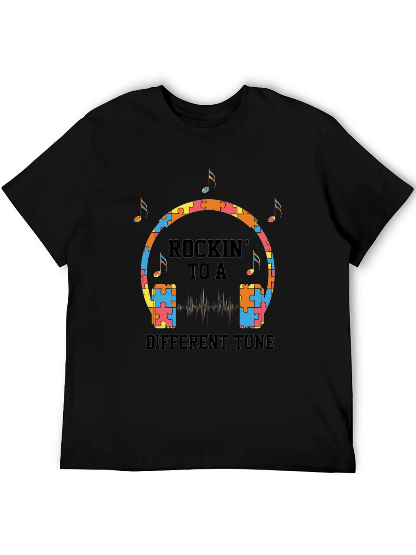 Rockin to a Different Tune Autism Awareness T-Shirt