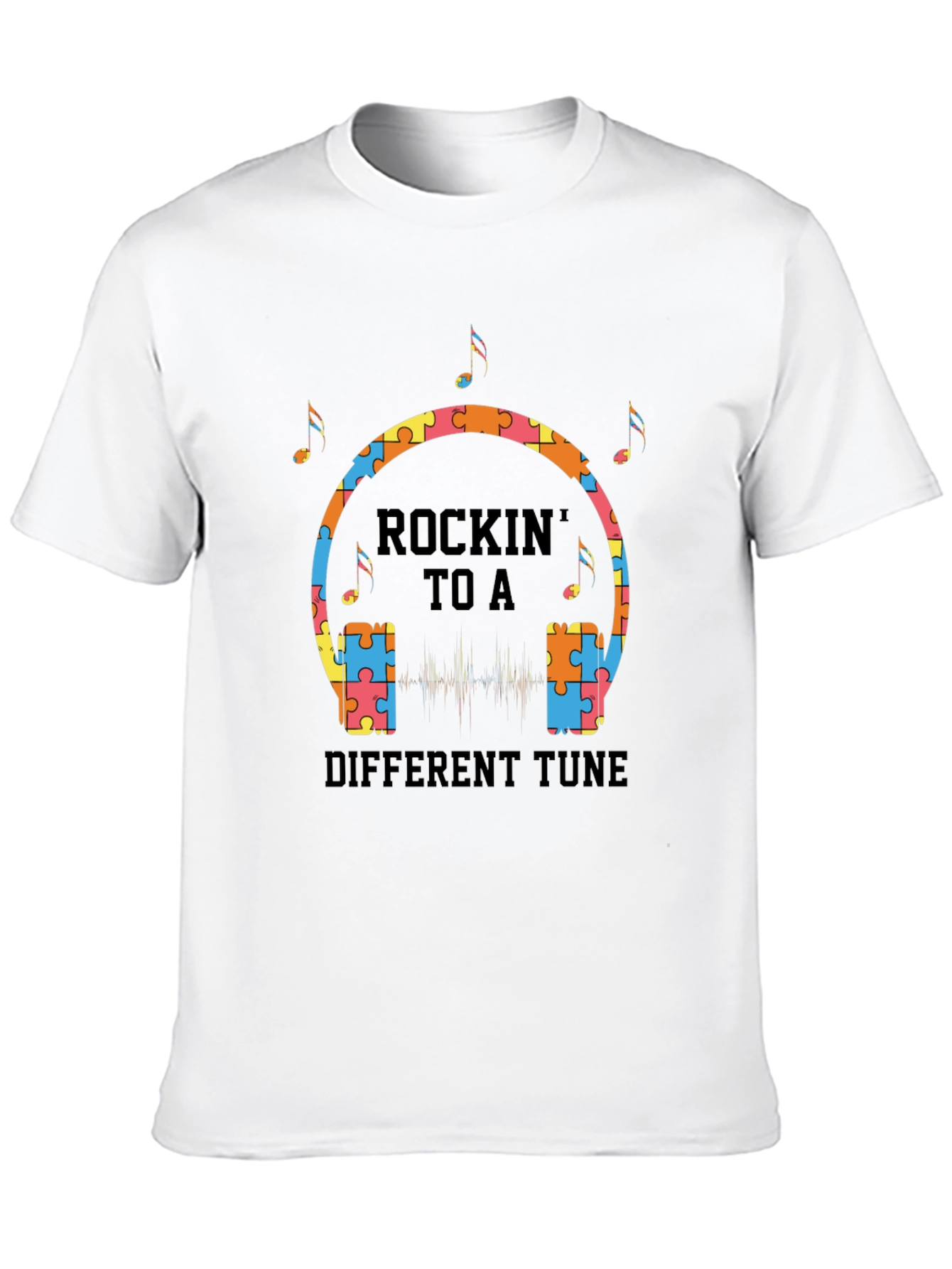 Rockin to a Different Tune Autism Awareness T-Shirt