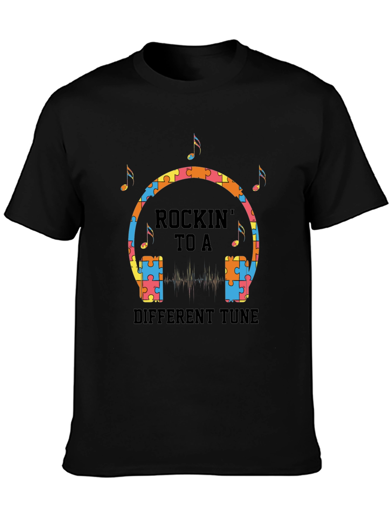 Rockin to a Different Tune Autism Awareness T-Shirt