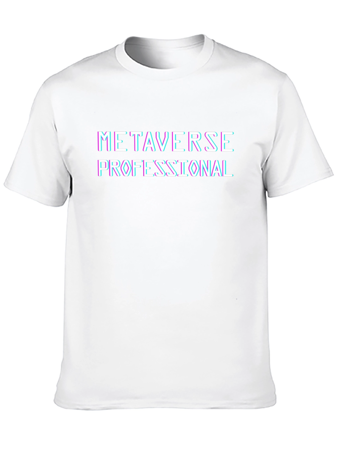 Metaverse Professional Graphic Tee - Black Cotton T-Shirt