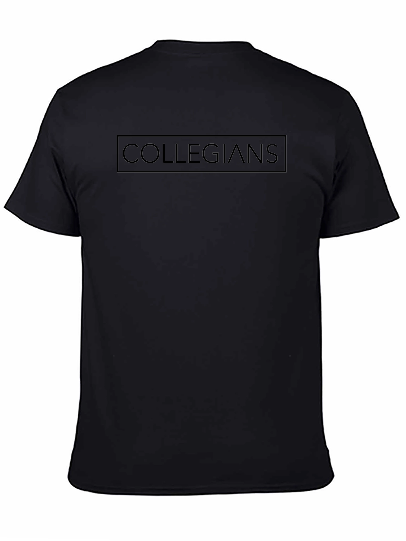 Collegians Black Crew Neck T-Shirt