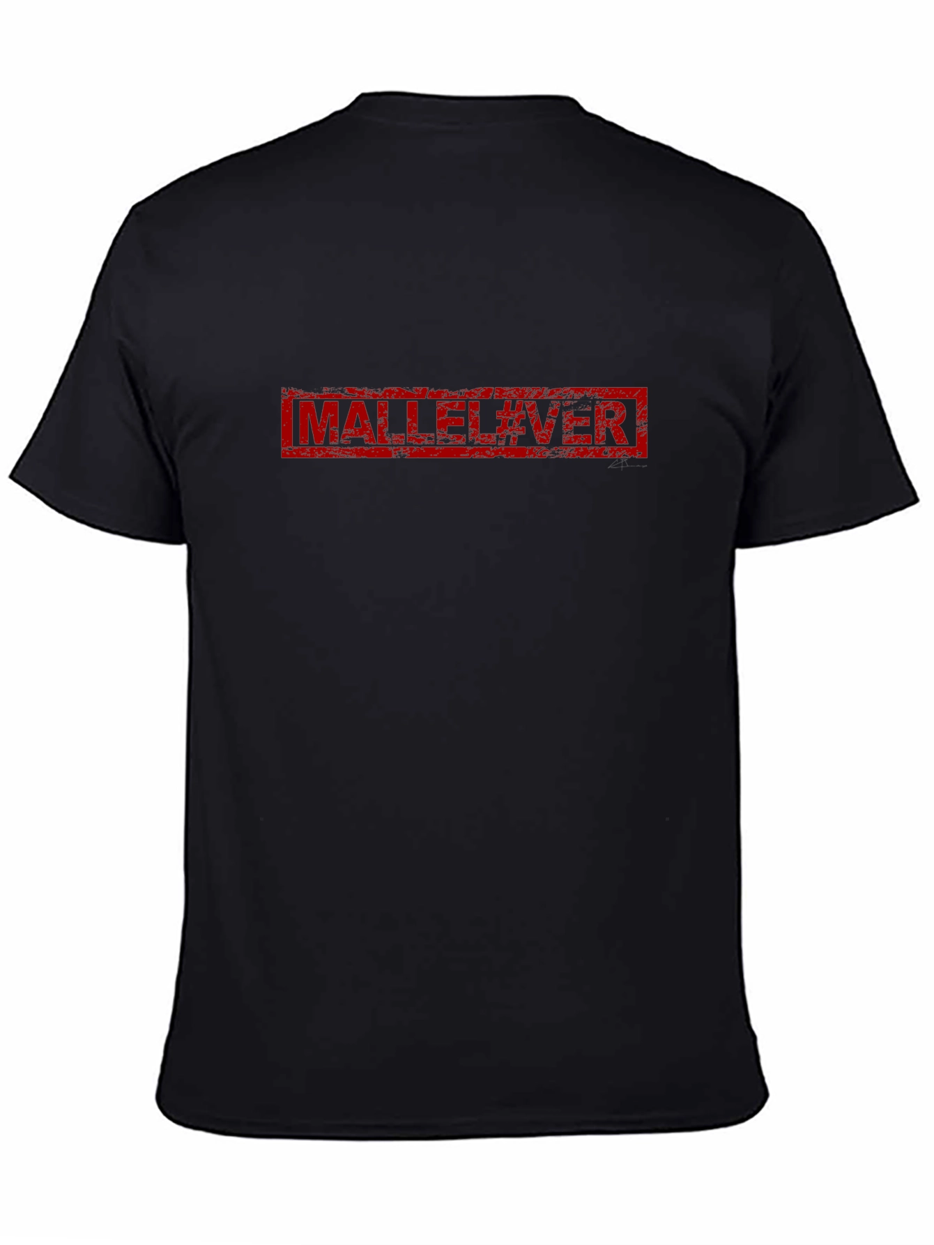 MALLEEL#VER T-Shirt - Soft Black Tee