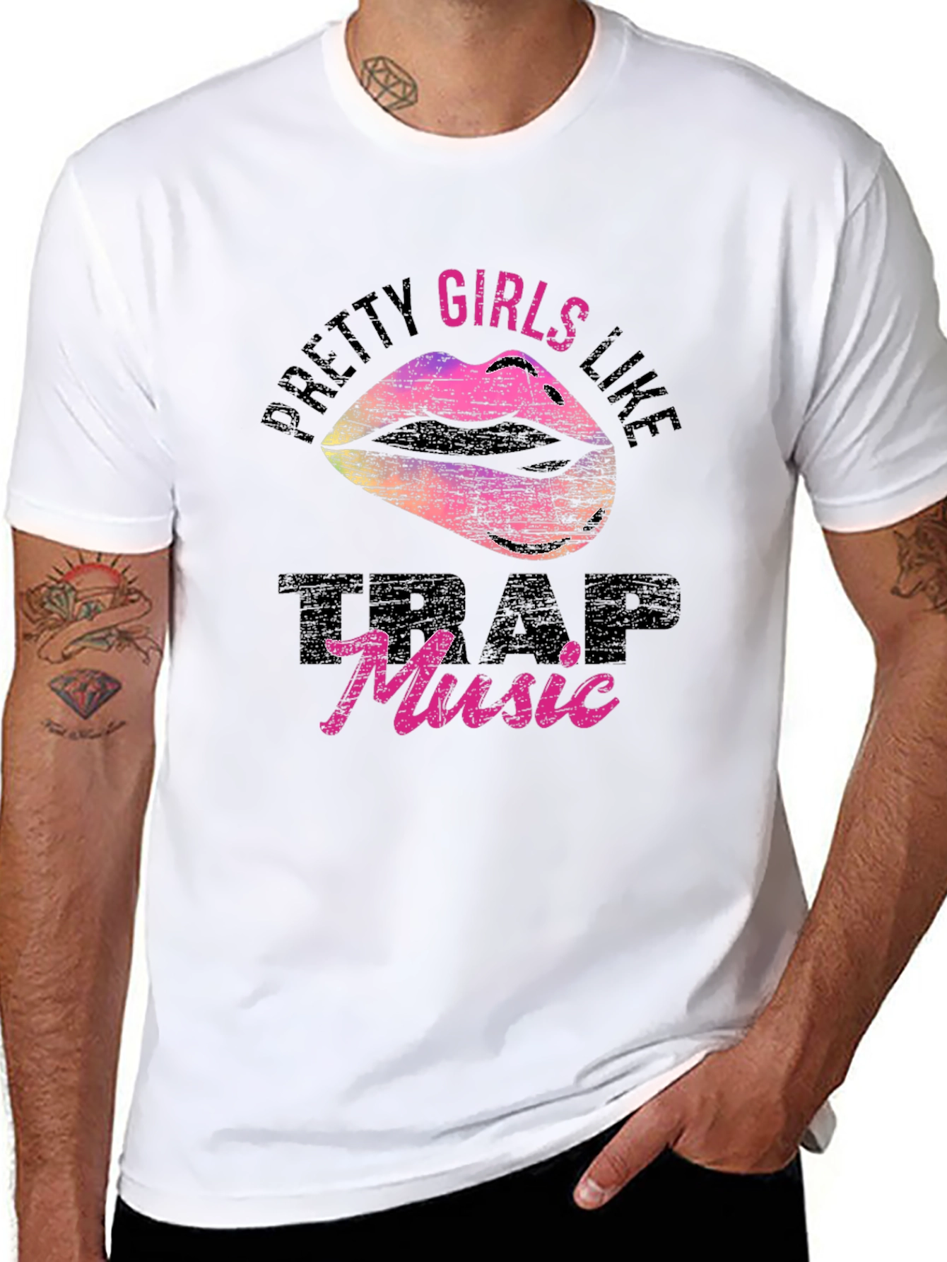 Pretty Girls Like Trap Music Graphic Tee