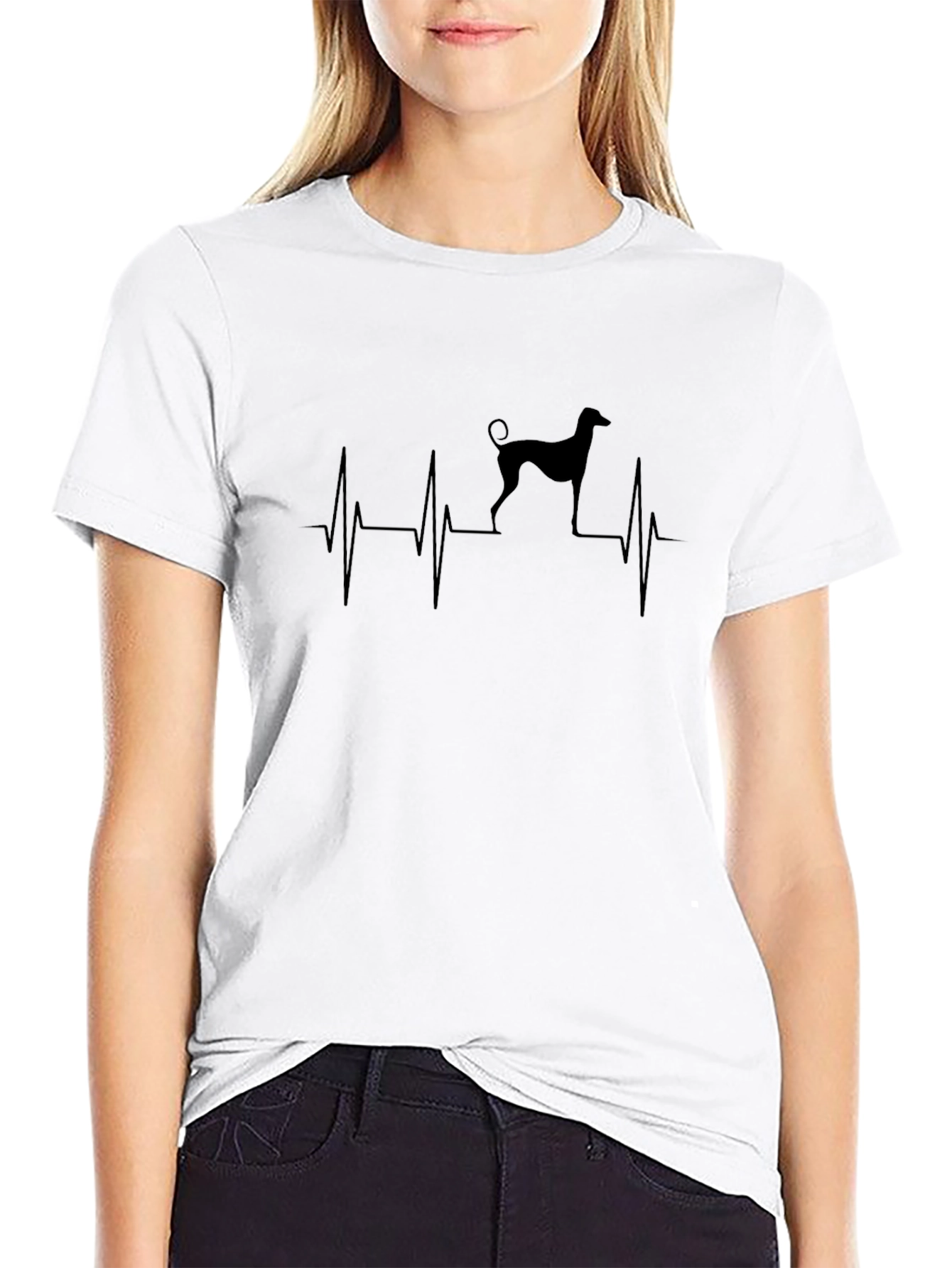 Greyhound Heartbeat T-Shirt - Stylish Dog Lover Tee