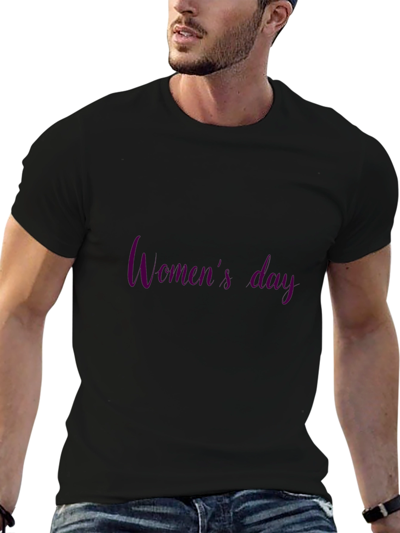 Womens Day Black T-Shirt