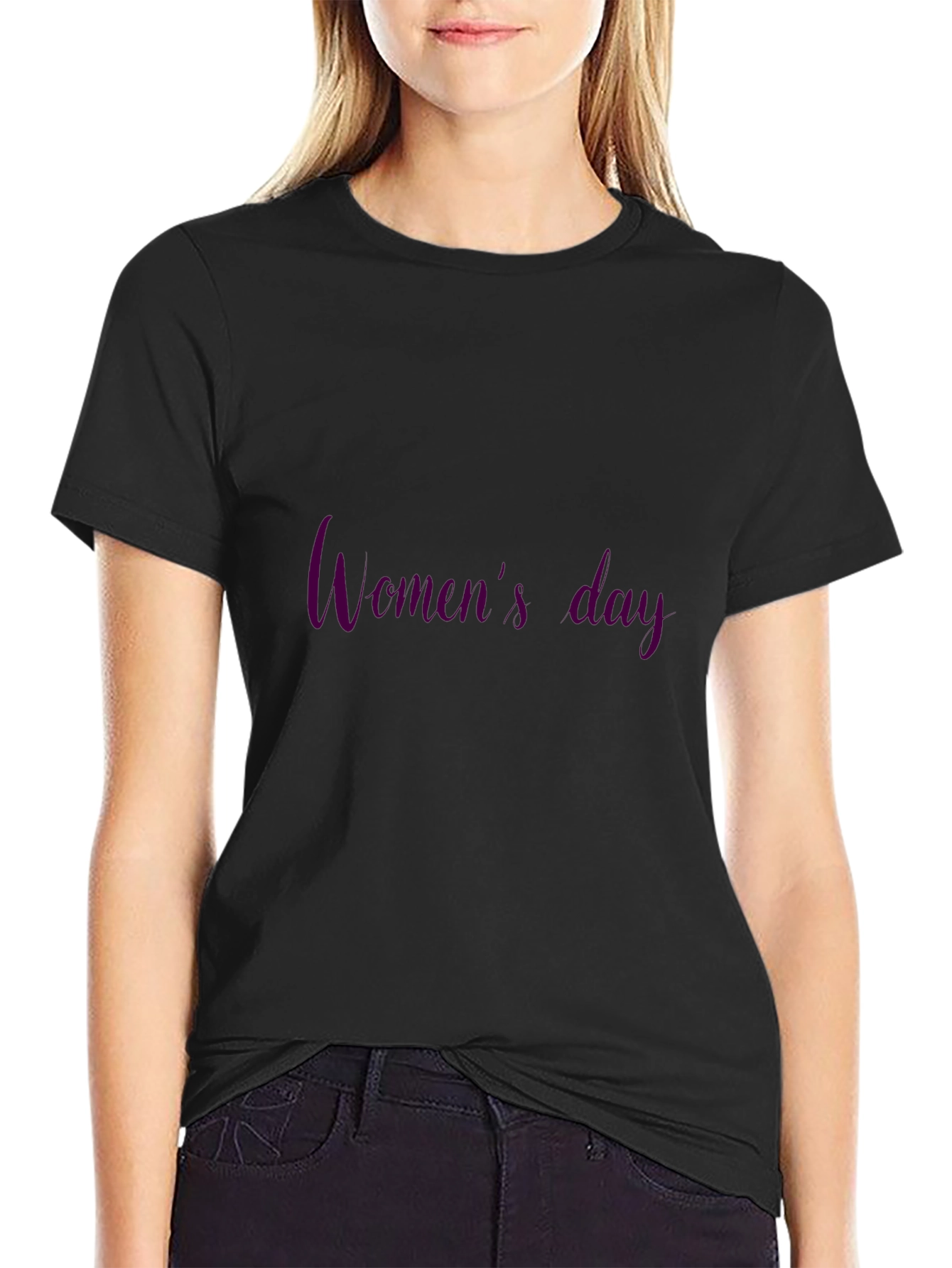 Womens Day Black T-Shirt