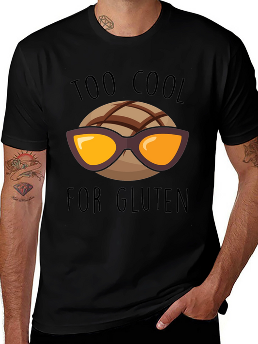 Too Cool for Gluten Black T-Shirt