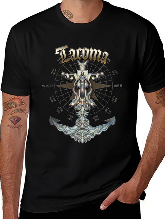 Tacoma Nautical Anchor Graphic T-Shirt