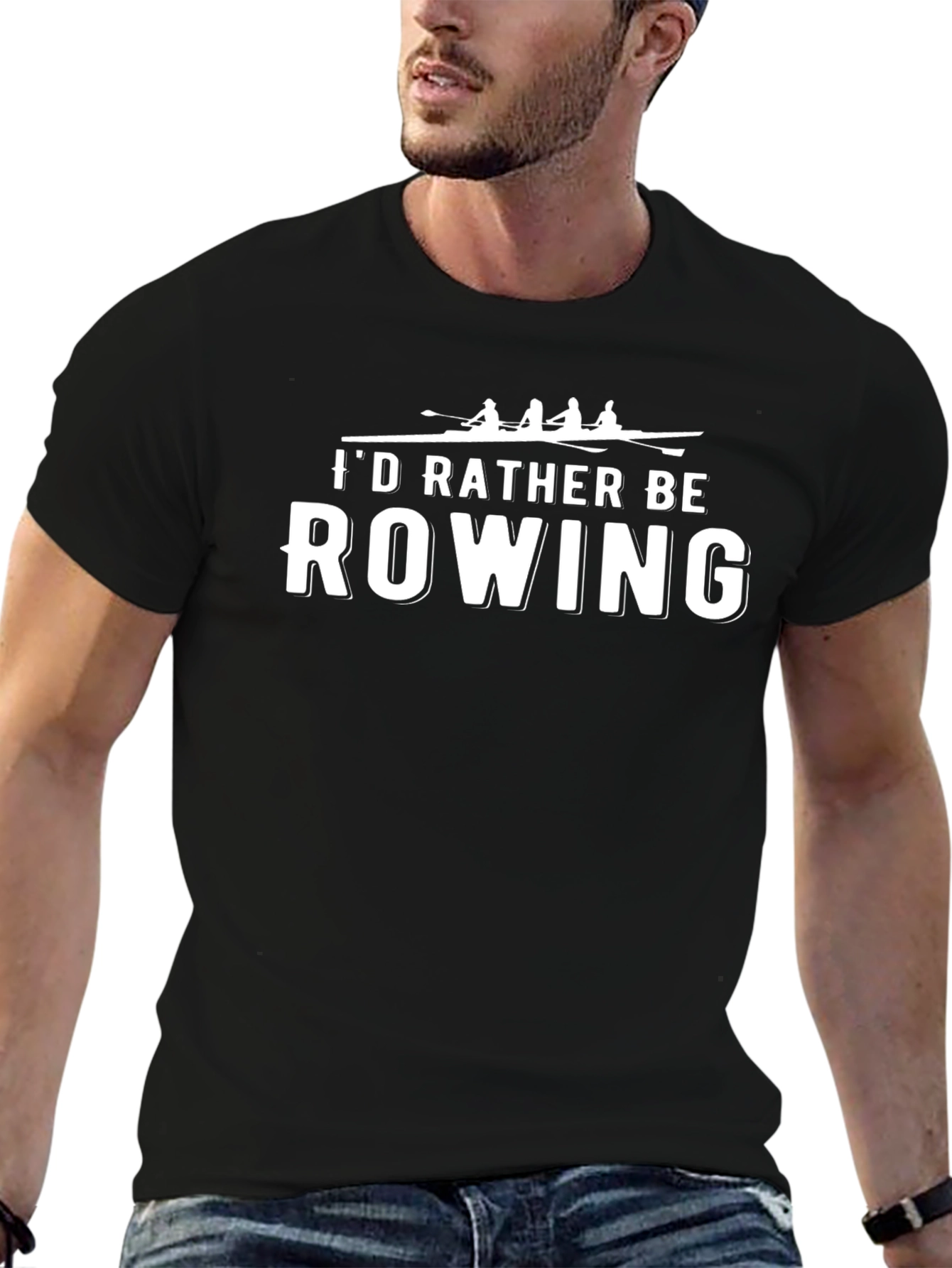 Rowing T-Shirt - Id Rather Be Rowing