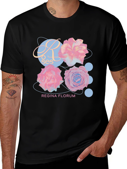 Roses Regina Florum Graphic T-Shirt