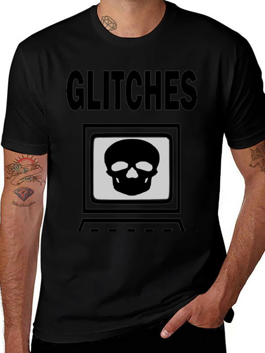 Glitch Skull T-Shirt - Hacker Style