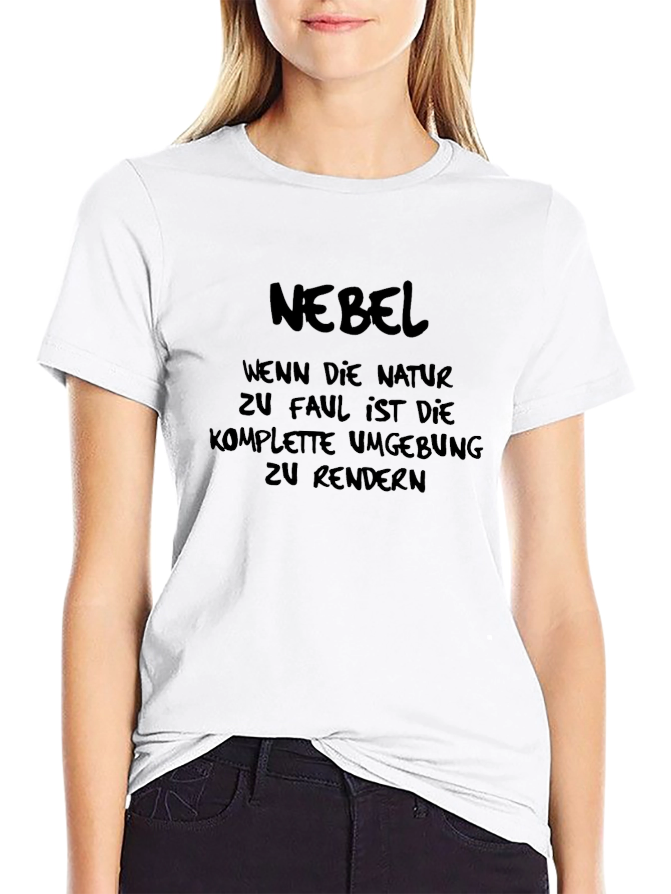 Nebel Graphic T-Shirt - Humorous German Text Design