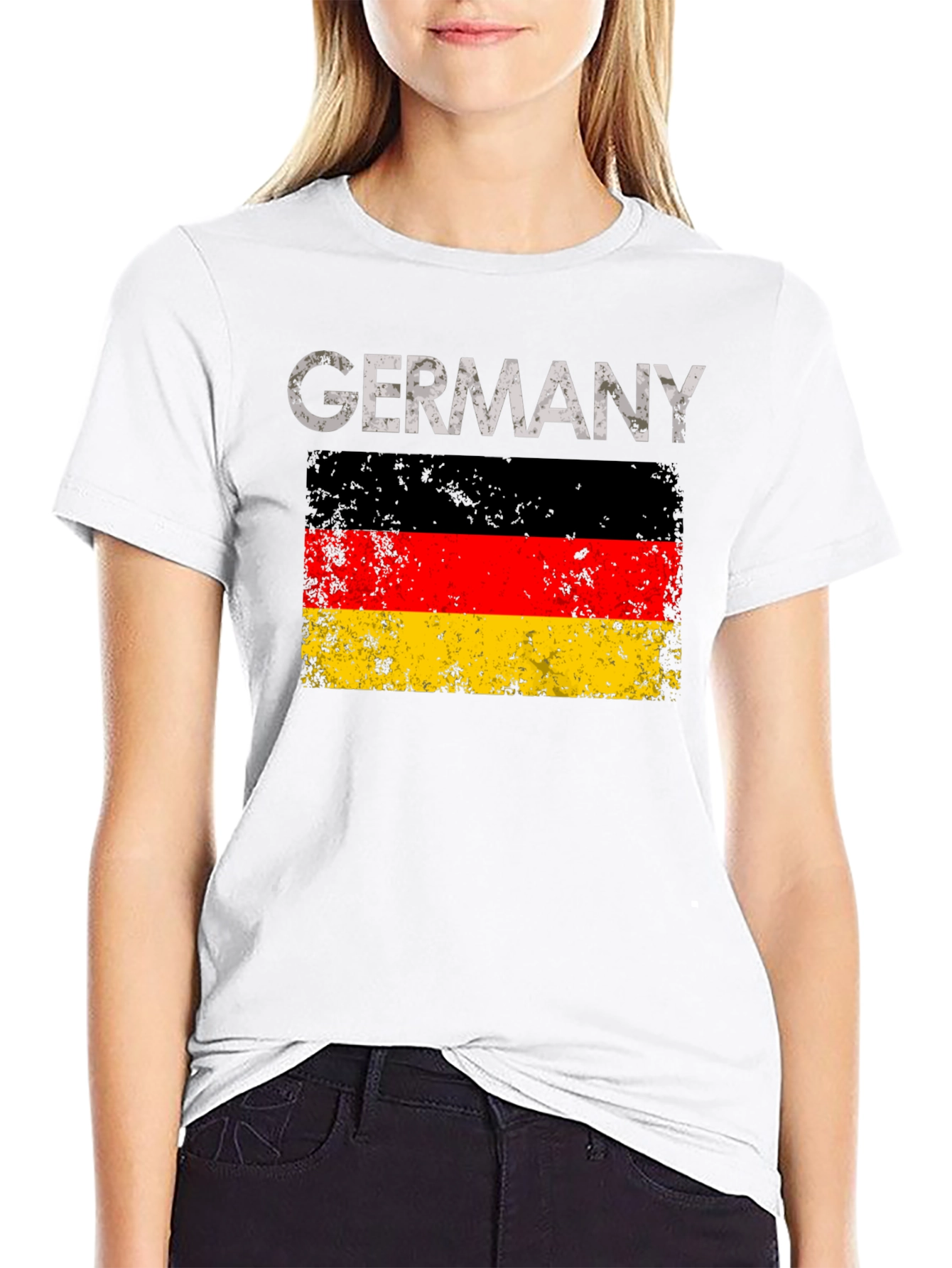 Germany Flag Graphic T-Shirt - Black