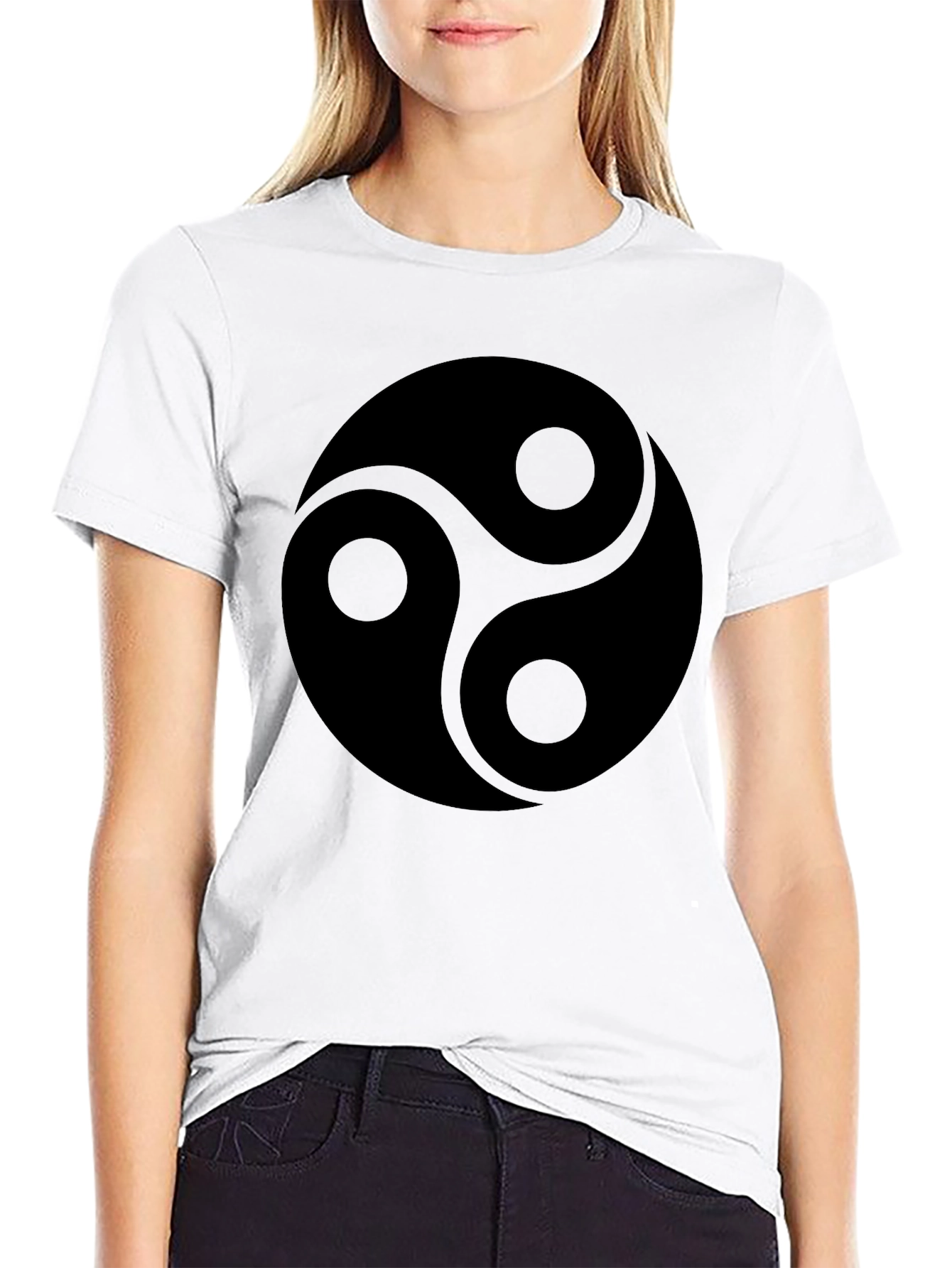 Black Triskelion Symbol T-Shirt