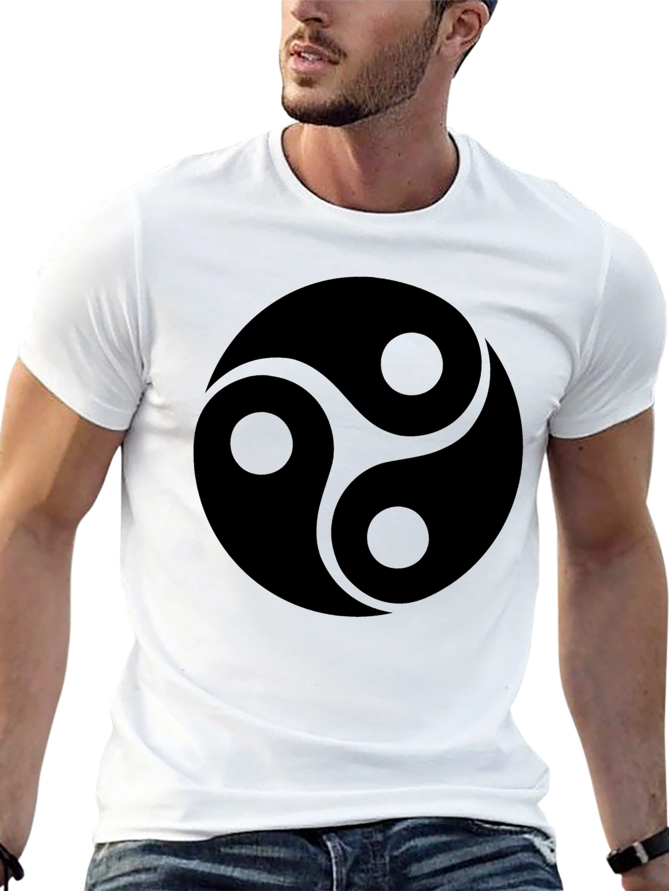 Black Triskelion Symbol T-Shirt