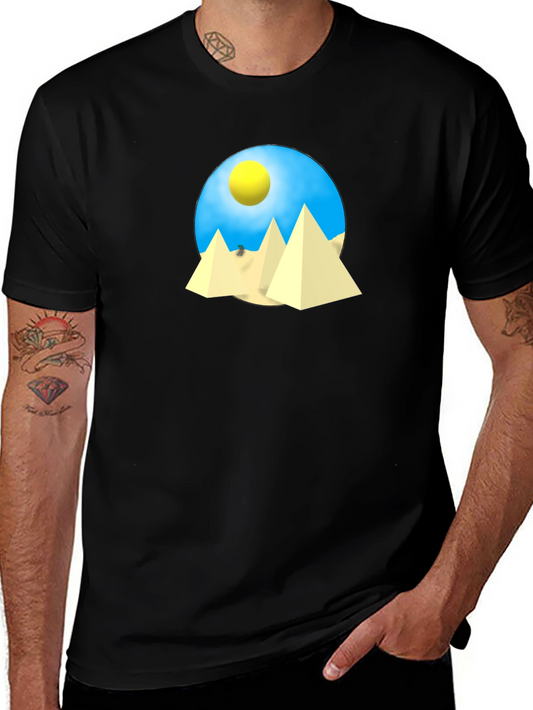 Egyptian Pyramid Graphic T-Shirt
