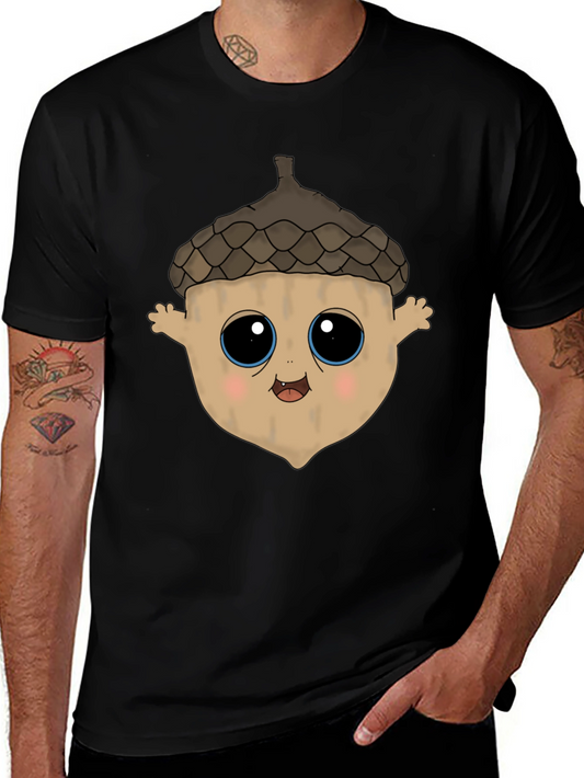 Cute Acorn Cartoon Graphic T-Shirt