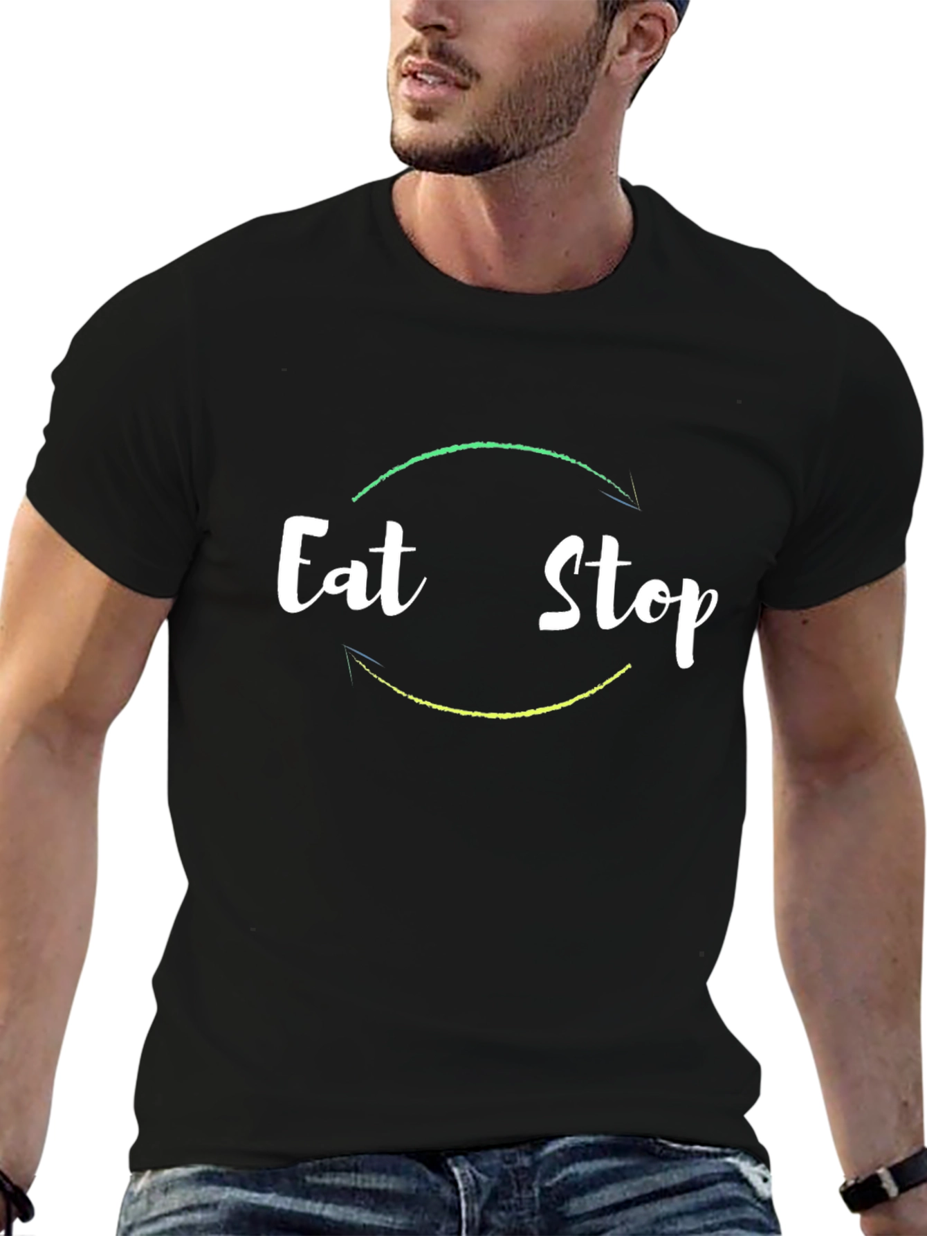 Eat Stop Cycle T-Shirt - Motivational Diet Tee