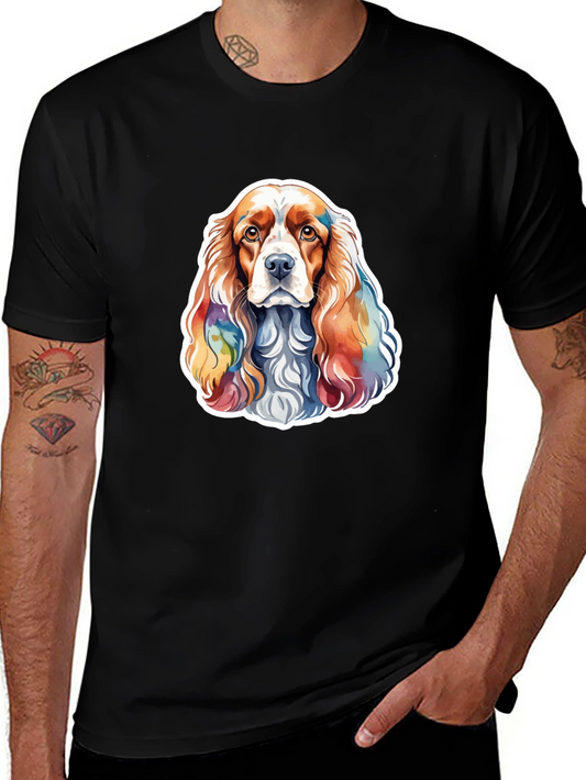 Dog Art Tee - Cocker Spaniel Watercolor Print