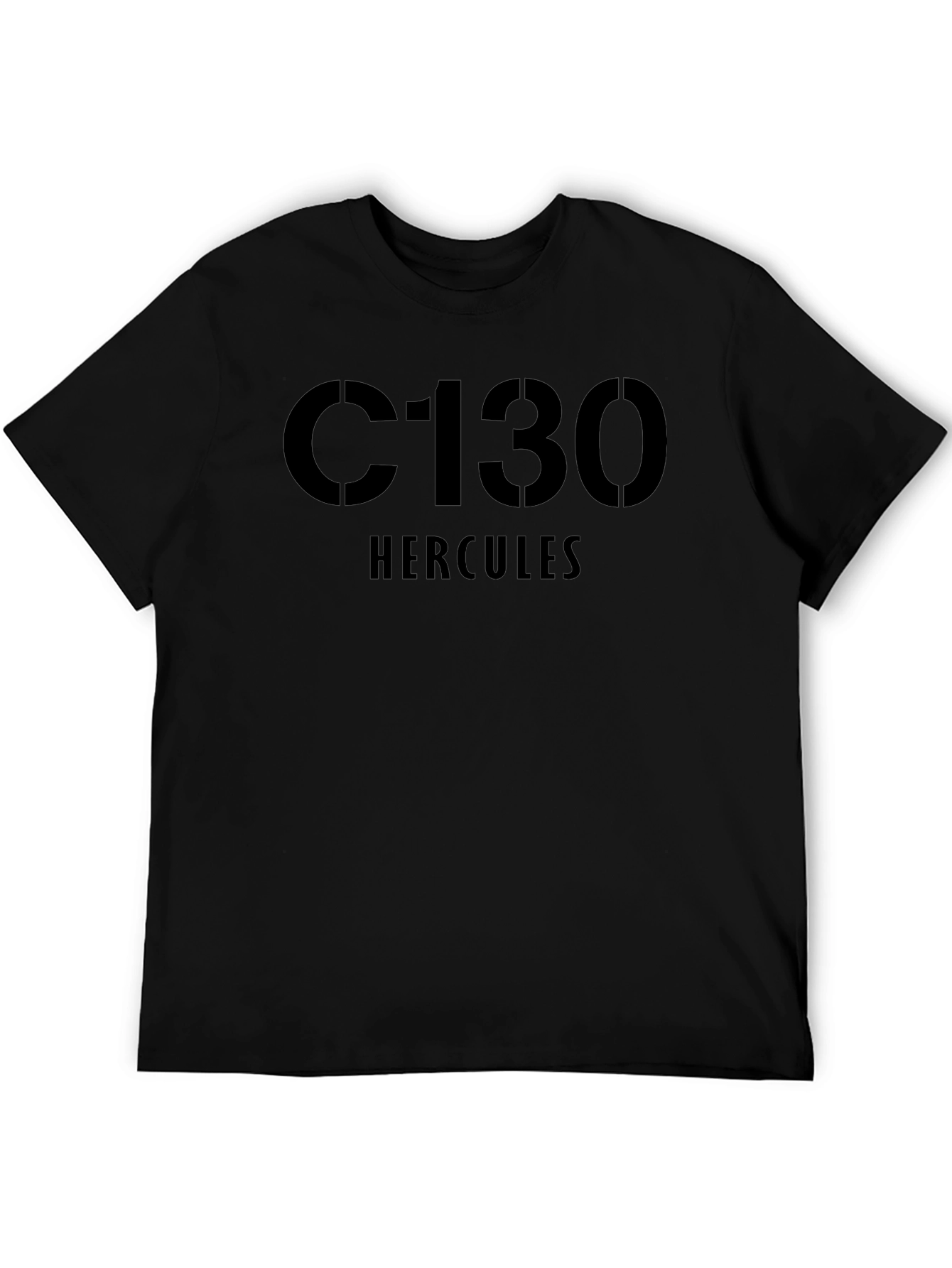 C130 Hercules Black Graphic Tee