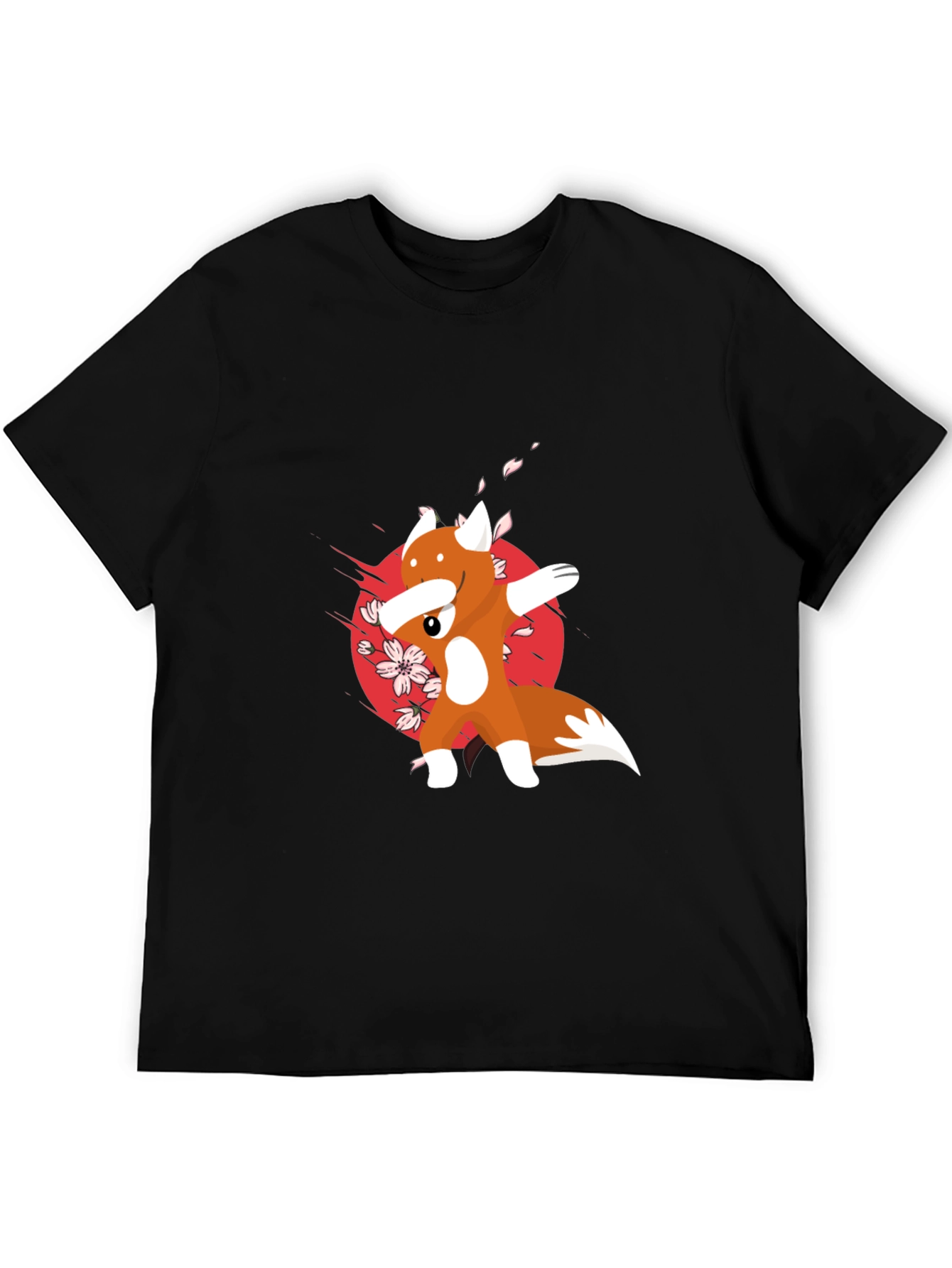 Dabbing Fox Graphic Tee - Cool Anime Style