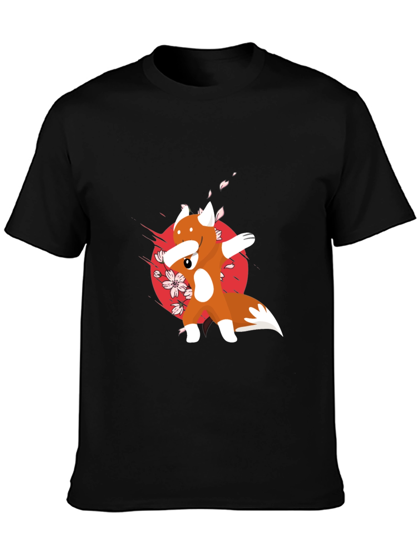 Dabbing Fox Graphic Tee - Cool Anime Style