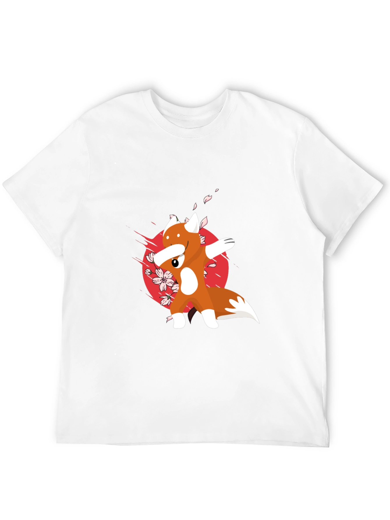 Dabbing Fox Graphic Tee - Cool Anime Style