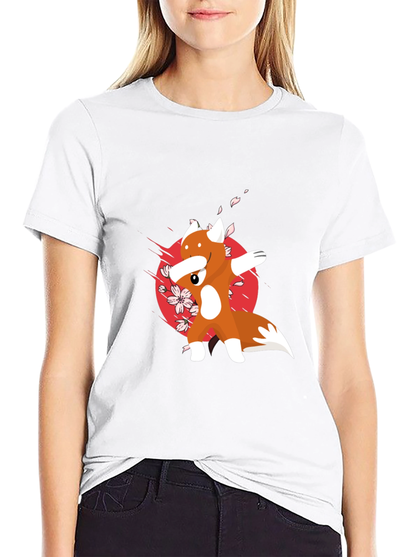 Dabbing Fox Graphic Tee - Cool Anime Style