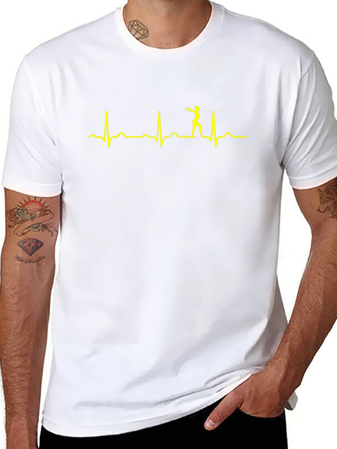 Zombie Heartbeat T-Shirt - Walking Dead ECG Tee
