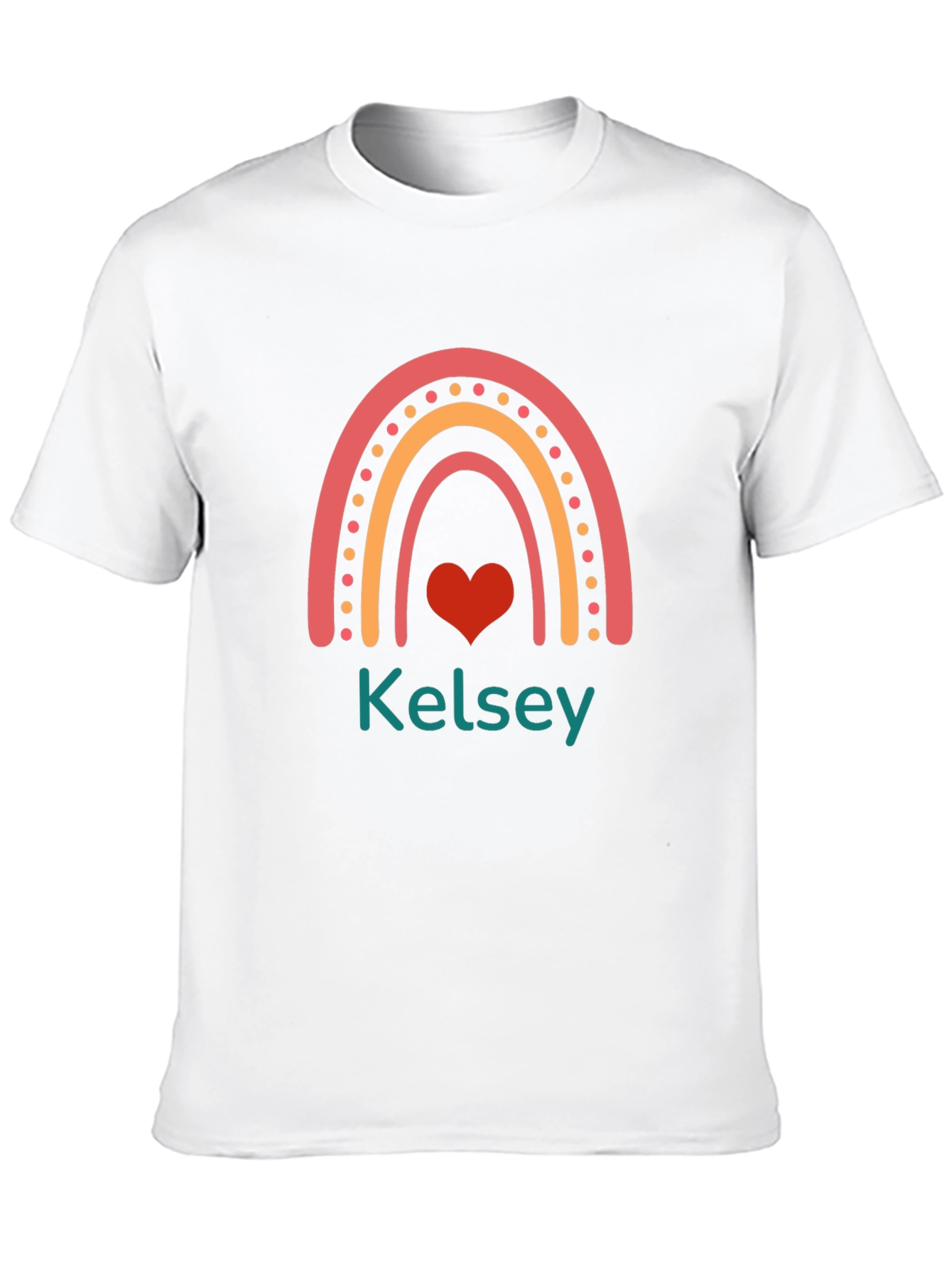 Kelsey Rainbow Heart T-Shirt