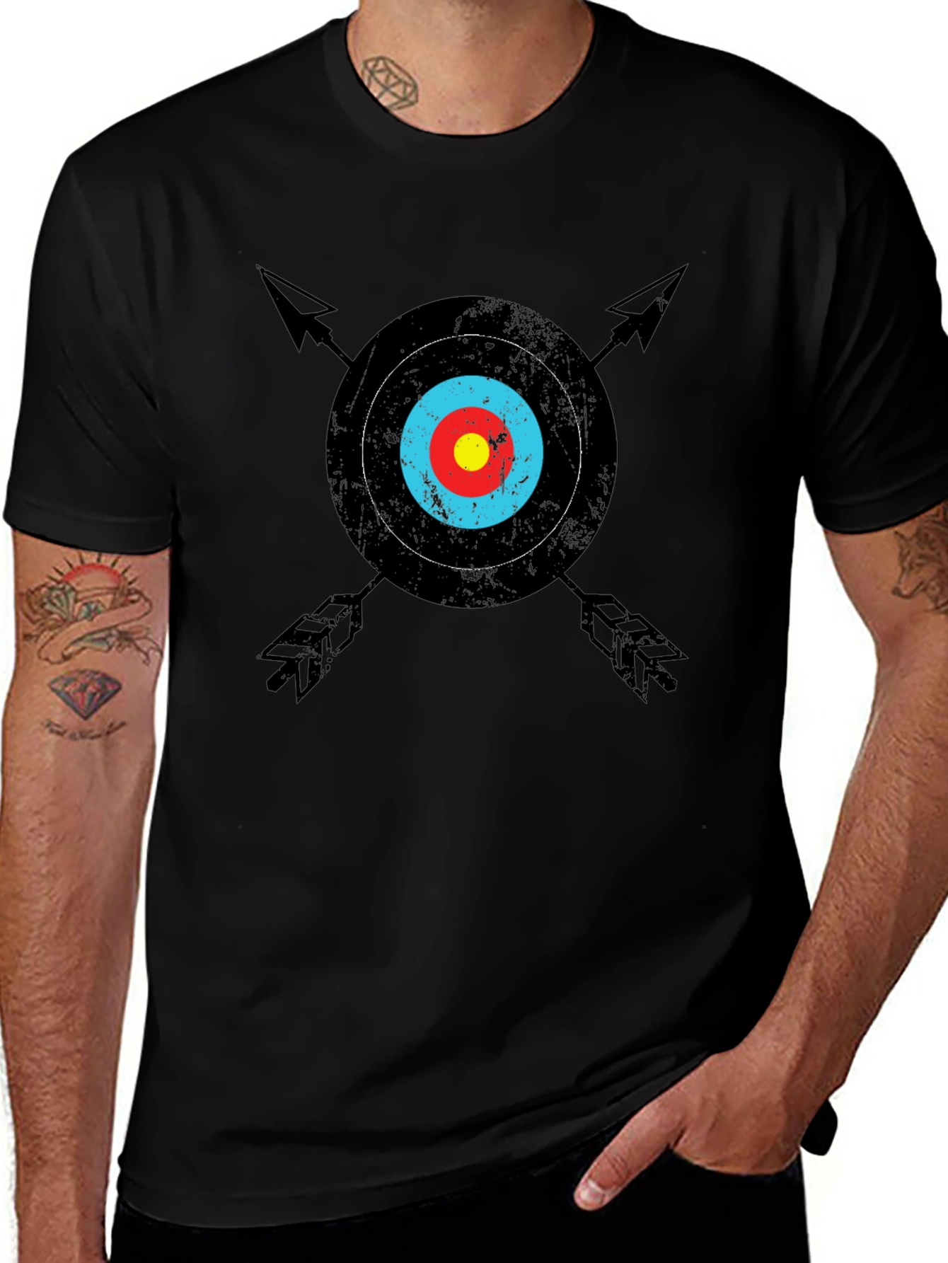 Archery Target Graphic Tee - Classic Black T-Shirt