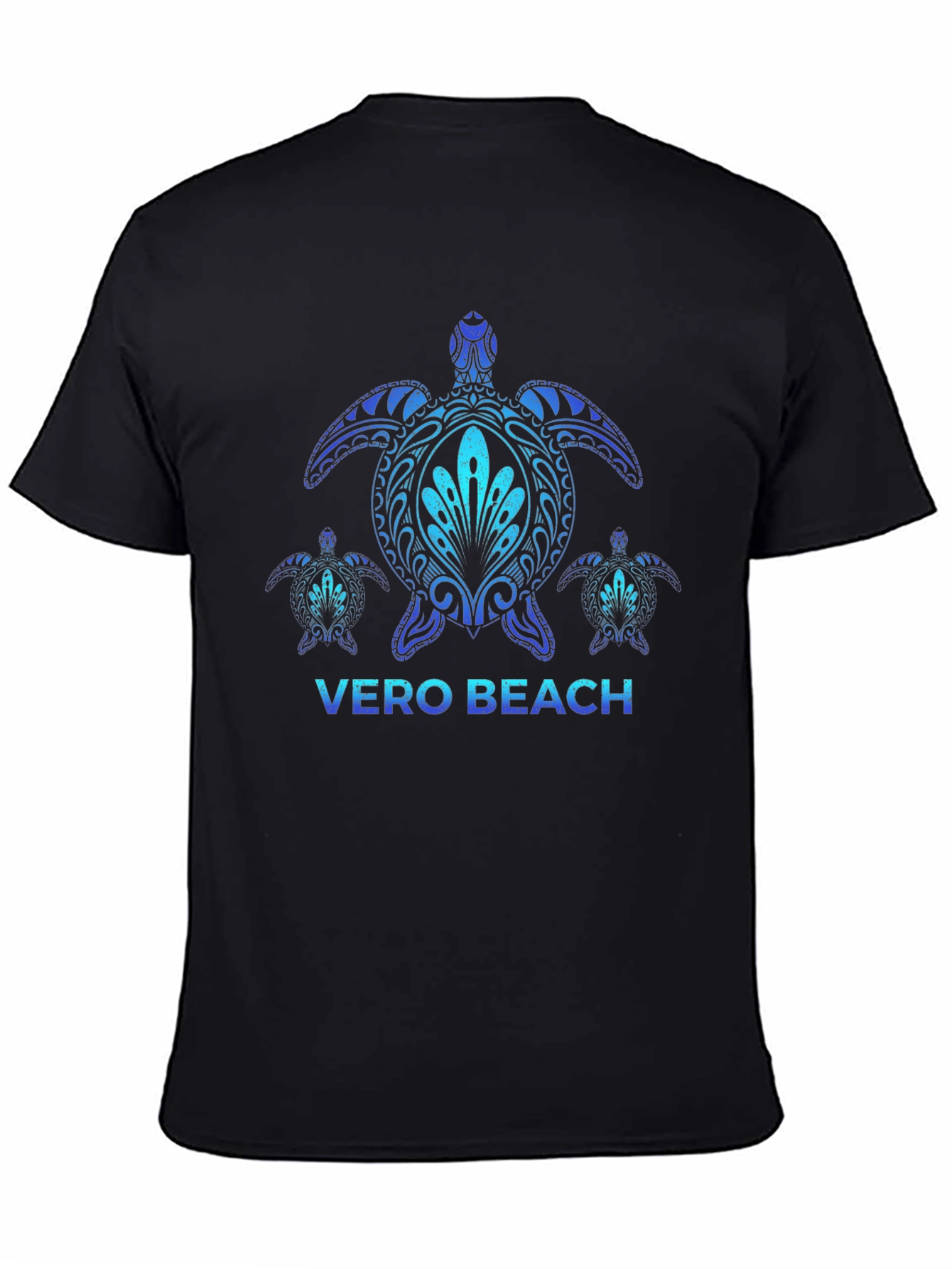 Vero Beach Turtle T-Shirt - Black Graphic Tee