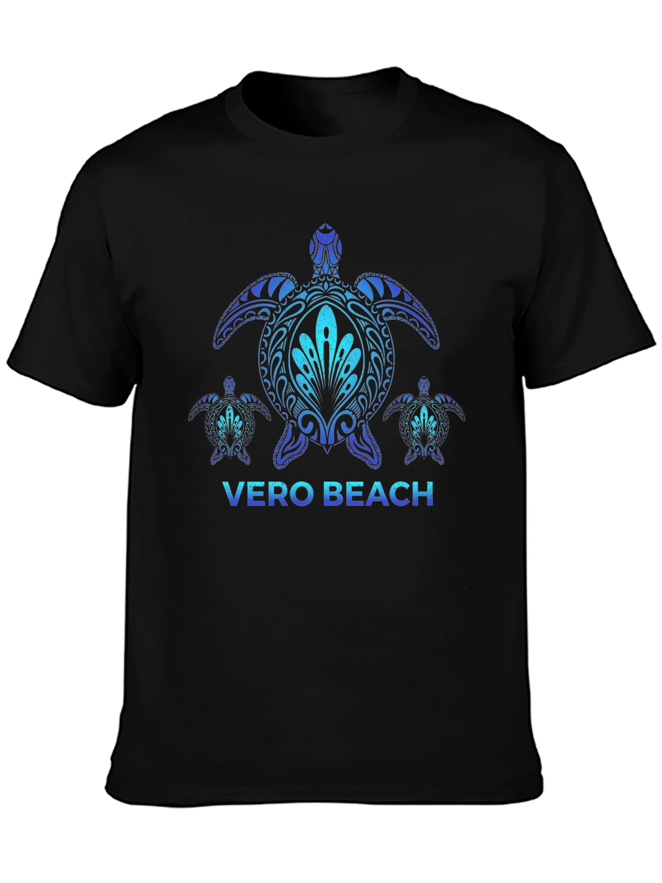 Vero Beach Turtle T-Shirt - Black Graphic Tee