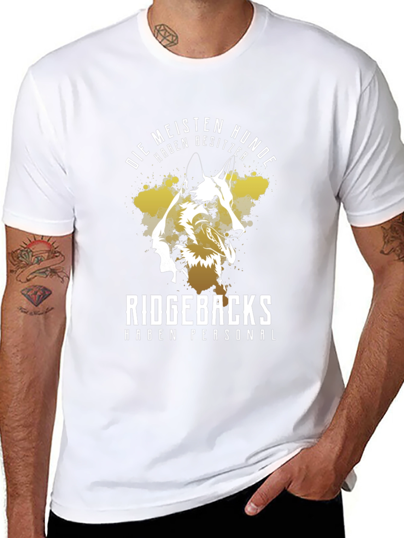 Dog Lover T-Shirt: Ridgebacks Have Staff