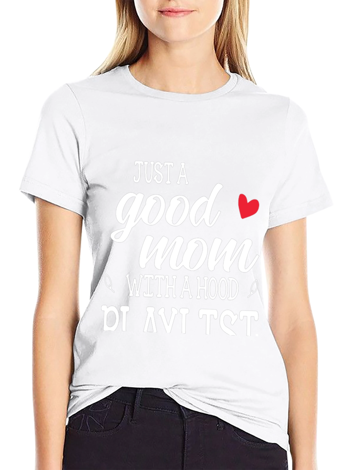 Just A Good Mom T-Shirt - Black