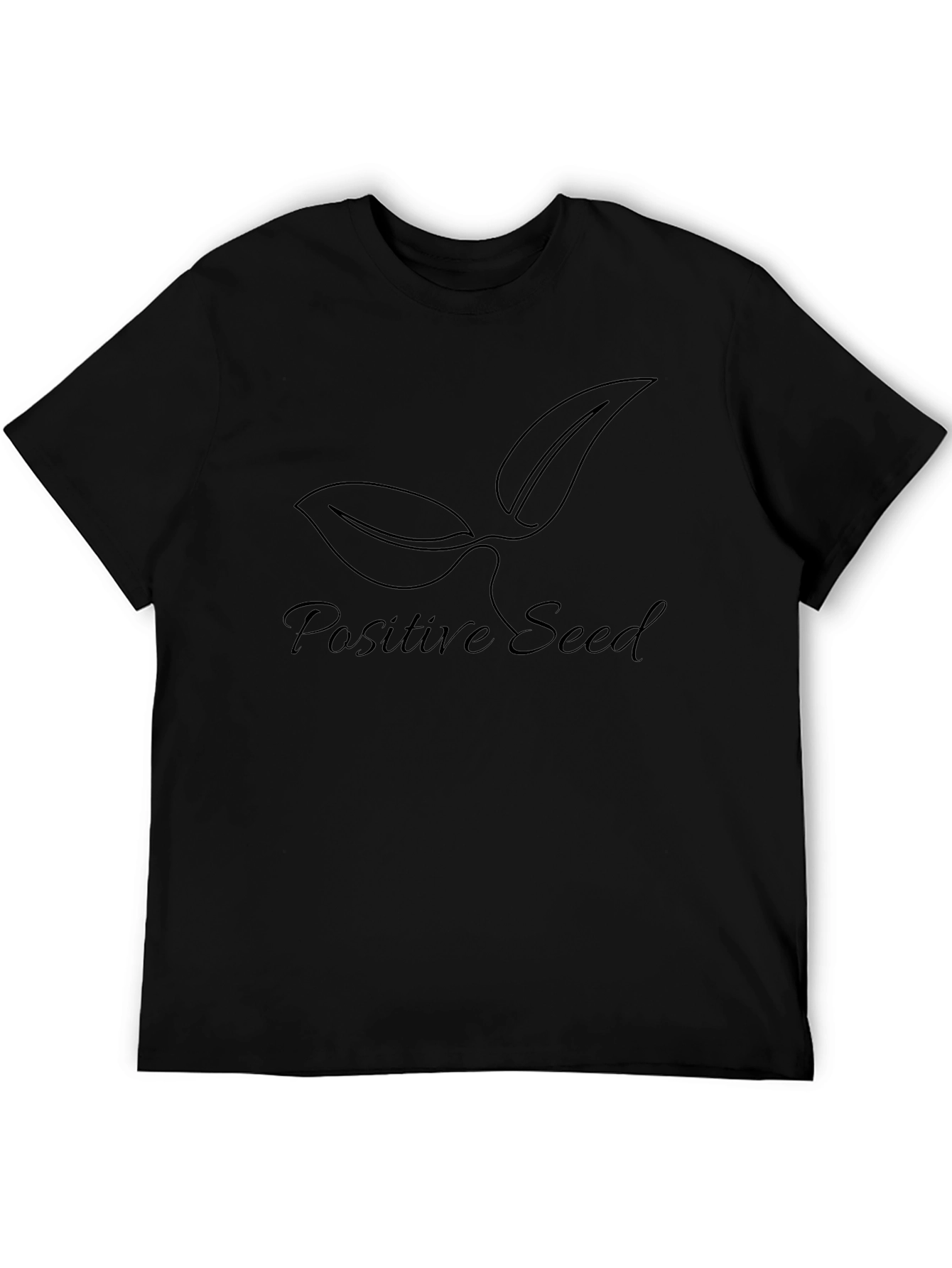 Positive Seed Graphic Tee - Black Soft Cotton