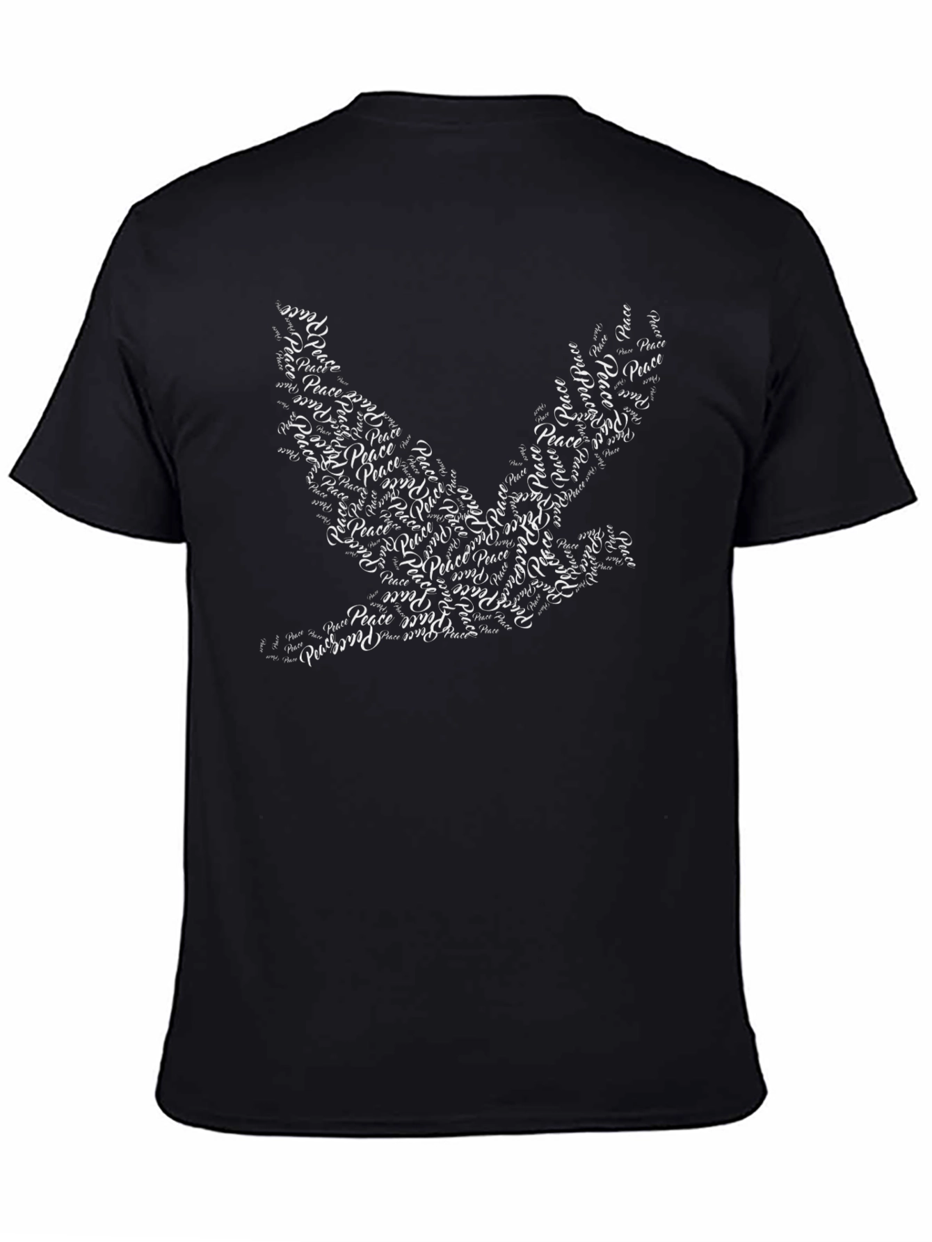 Peace Dove Graphic Tee - Black T-Shirt